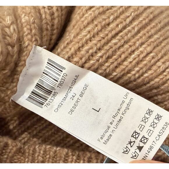 See By Chloe Sweater Women's Size Large Tan Pullover Wool Quiet Luxury Old Money - Picture 9 of 15